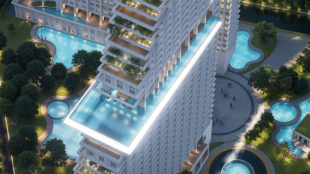Buy condo in Pattaya Marina top view